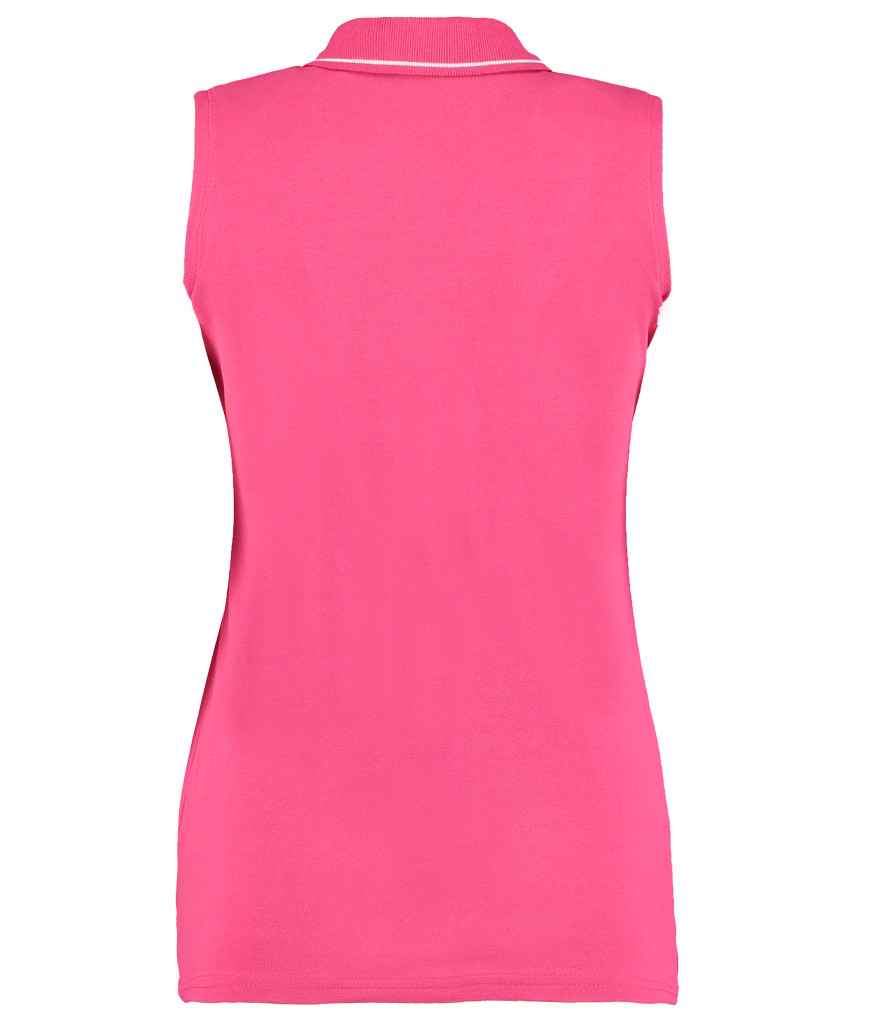 Kustom Kit Ladies Proactive Sleeveless Cotton Pique Polo Shirt in by Kustom Kit — Custom branded clothing by Print Press, featuring premium embroidery produced in our specialist print lab in the UK.