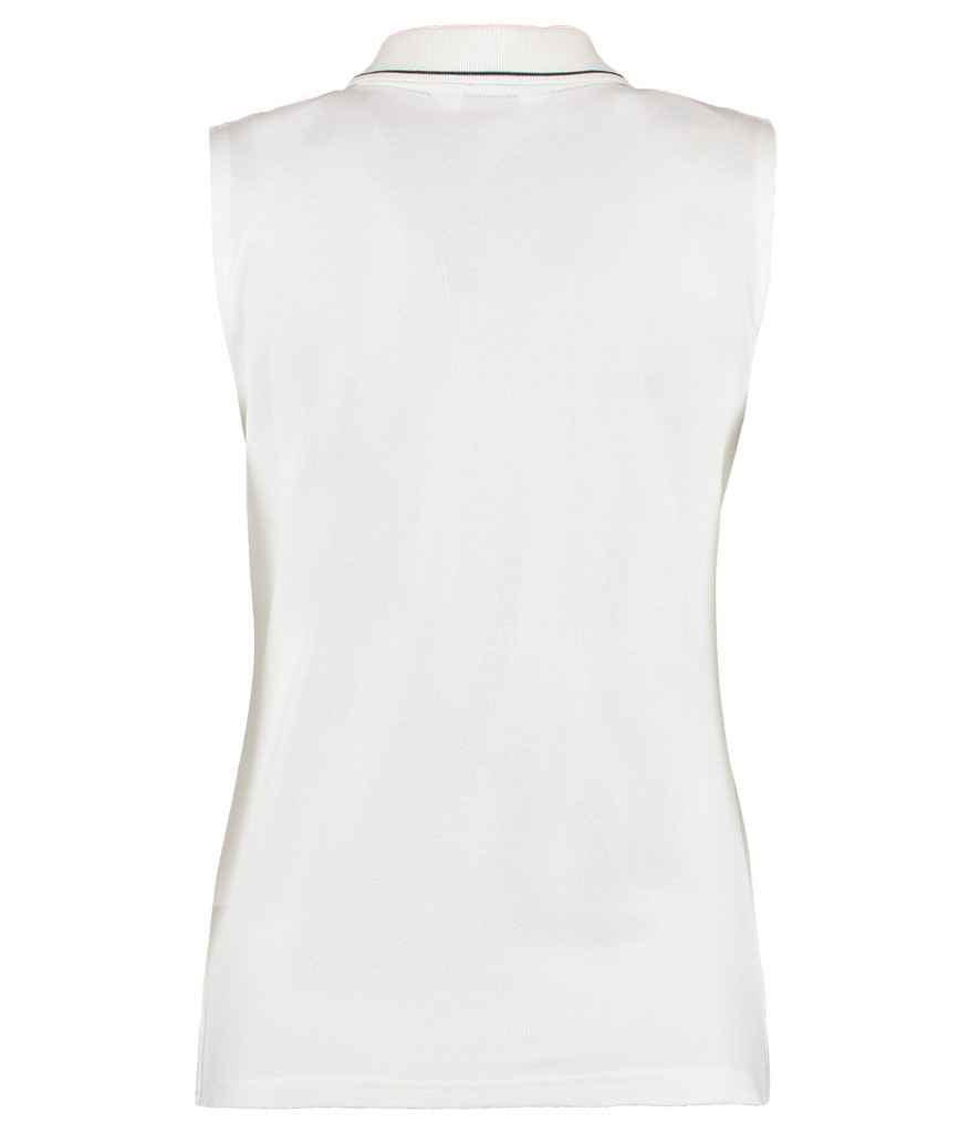 Kustom Kit Ladies Proactive Sleeveless Cotton Pique Polo Shirt in by Kustom Kit — Custom branded clothing by Print Press, featuring premium embroidery produced in our specialist print lab in the UK.