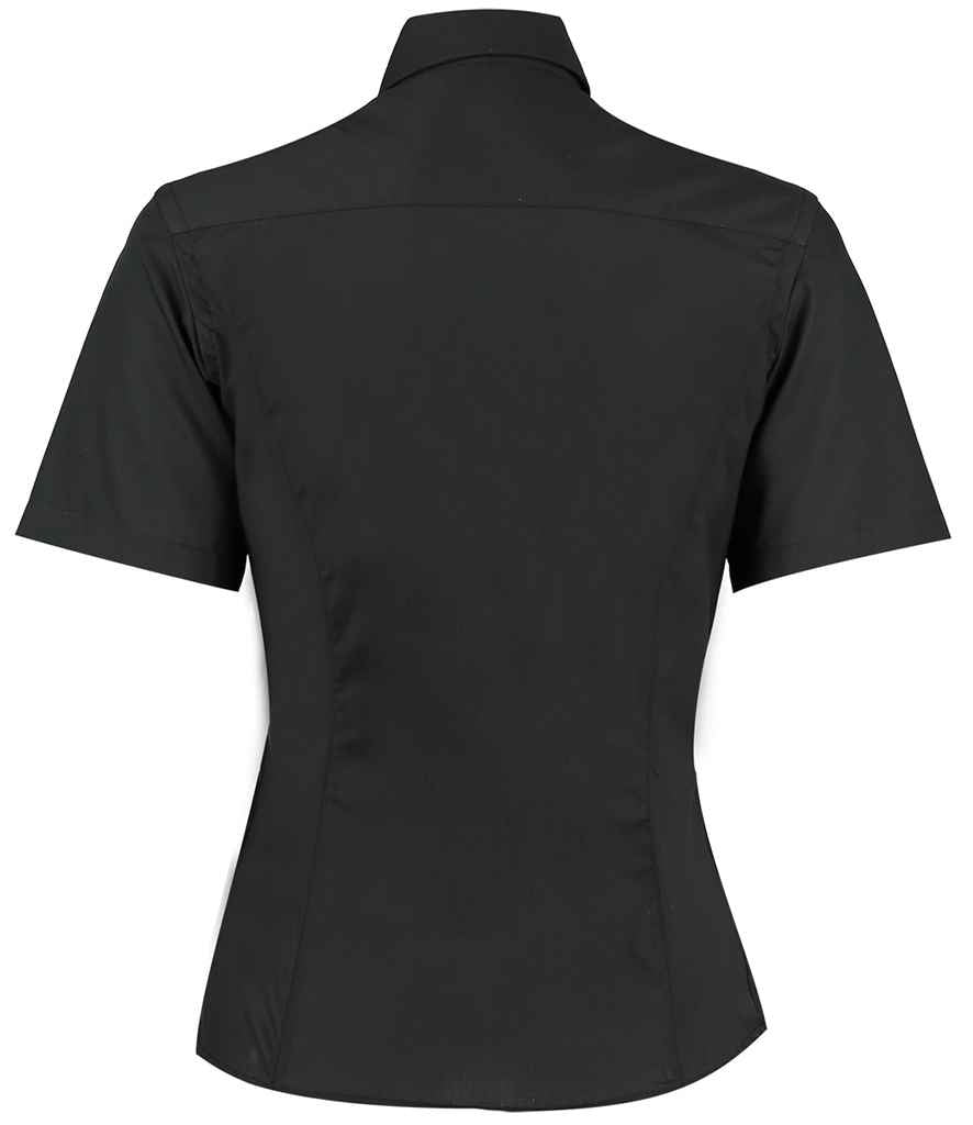 Kustom Kit Ladies Short Sleeve Tailored Business Shirt in by Kustom Kit — Custom branded clothing by Print Press, featuring premium embroidery produced in our specialist print lab in the UK.
