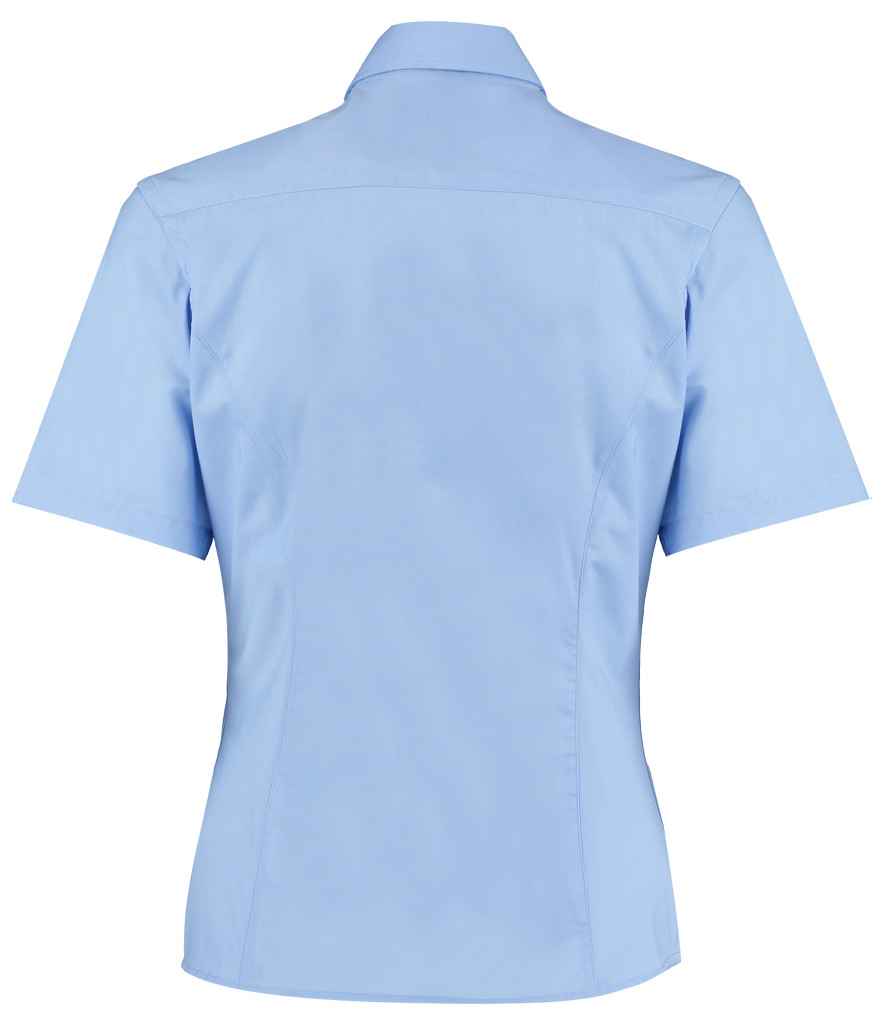 Kustom Kit Ladies Short Sleeve Tailored Business Shirt in by Kustom Kit — Custom branded clothing by Print Press, featuring premium embroidery produced in our specialist print lab in the UK.