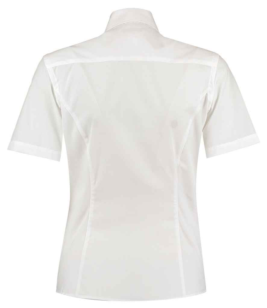 Kustom Kit Ladies Short Sleeve Tailored Business Shirt in by Kustom Kit — Custom branded clothing by Print Press, featuring premium embroidery produced in our specialist print lab in the UK.
