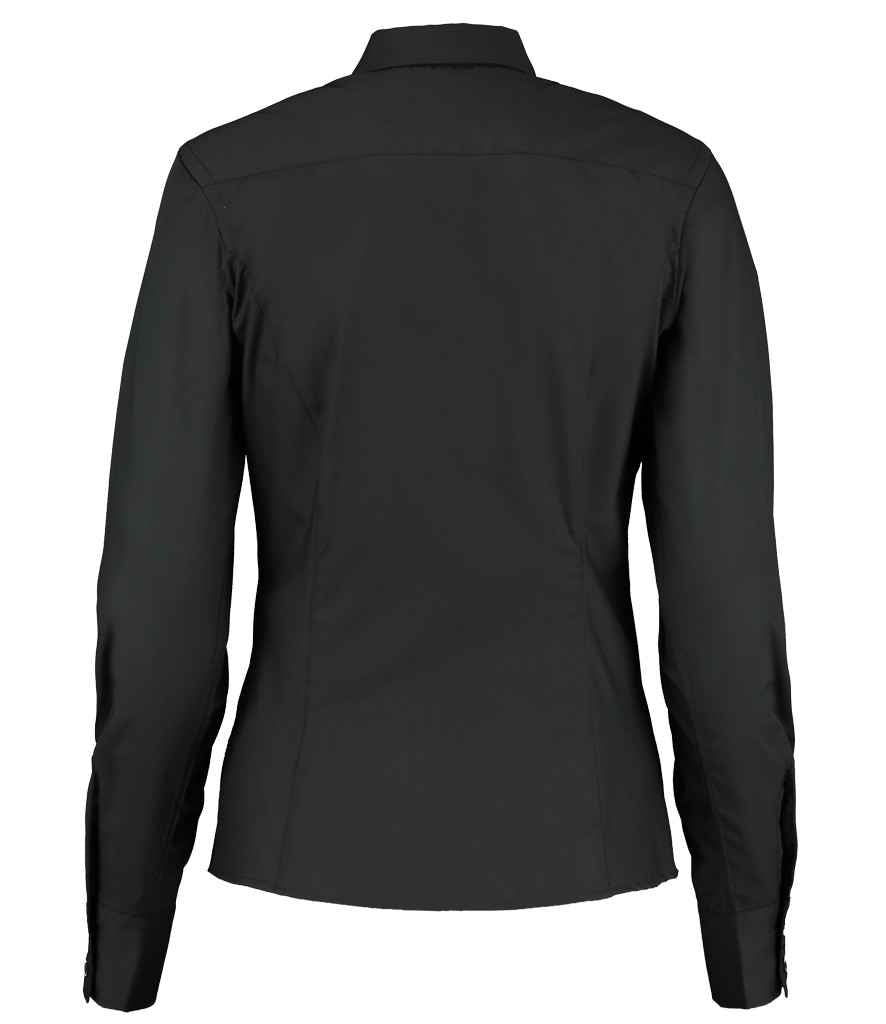 Kustom Kit Ladies Long Sleeve Tailored Business Shirt in by Kustom Kit — Custom branded clothing by Print Press, featuring premium embroidery produced in our specialist print lab in the UK.