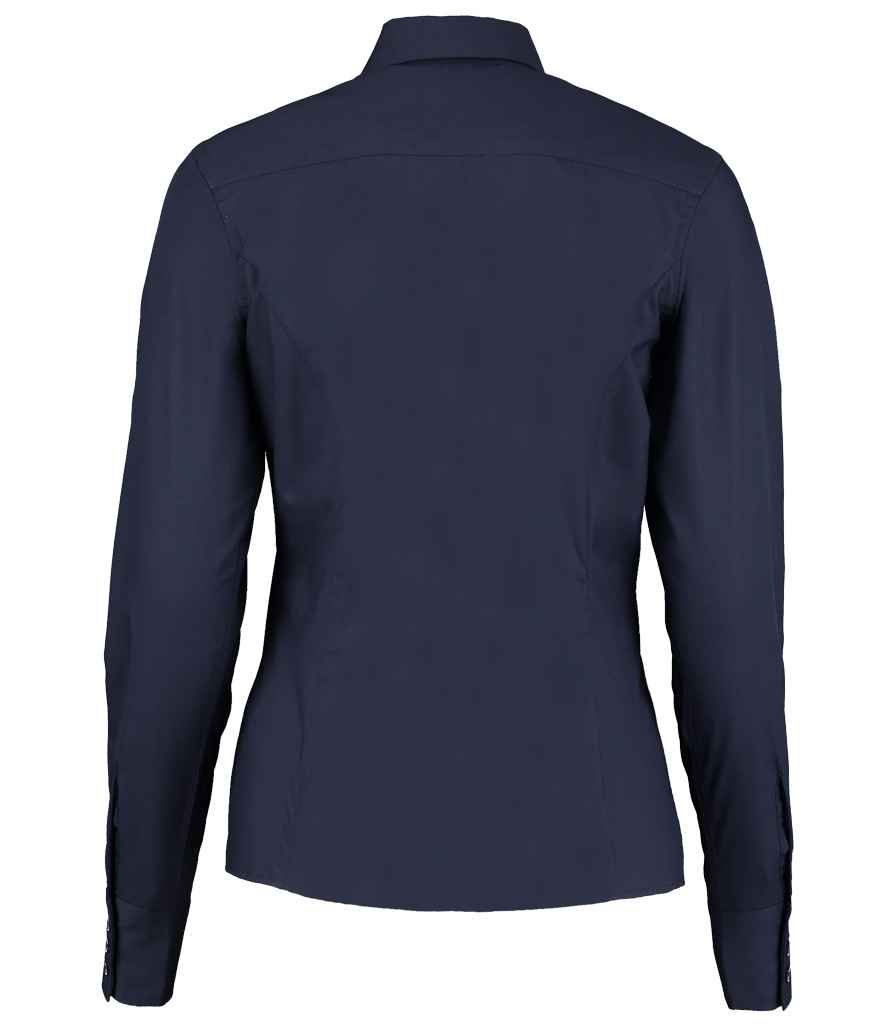 Kustom Kit Ladies Long Sleeve Tailored Business Shirt in by Kustom Kit — Custom branded clothing by Print Press, featuring premium embroidery produced in our specialist print lab in the UK.