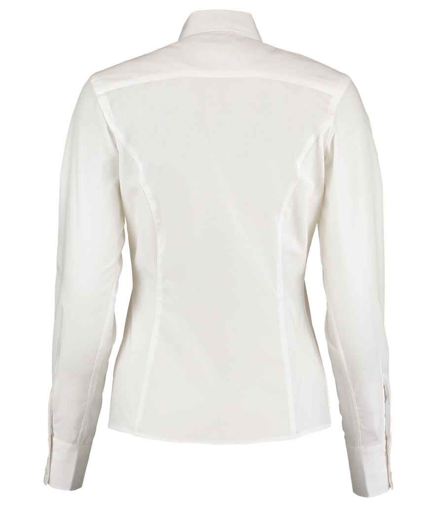 Kustom Kit Ladies Long Sleeve Tailored Business Shirt in by Kustom Kit — Custom branded clothing by Print Press, featuring premium embroidery produced in our specialist print lab in the UK.