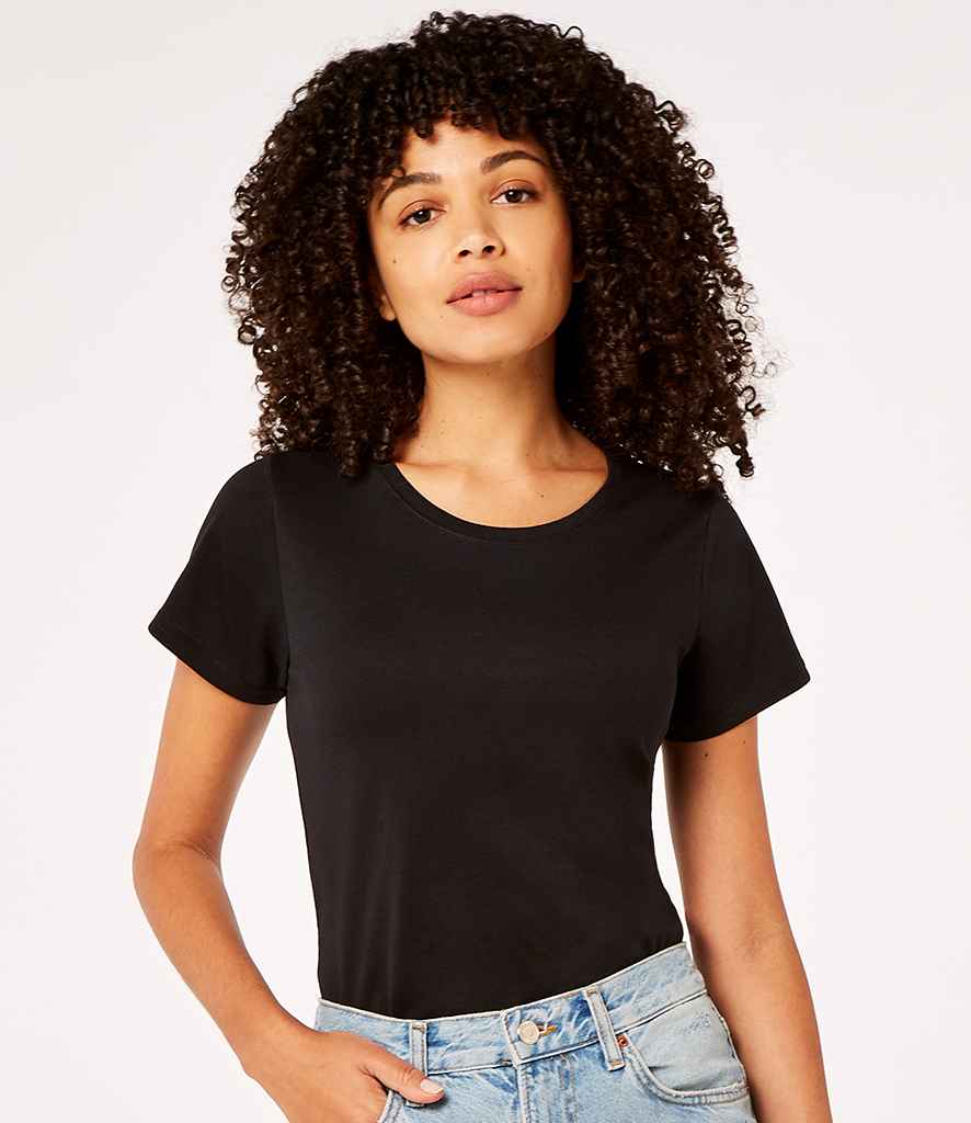 Kustom Kit Ladies Superwash 60°C T-Shirt in Black by Kustom Kit — Custom branded clothing by Print Press, featuring premium embroidery produced in our specialist print lab in the UK.