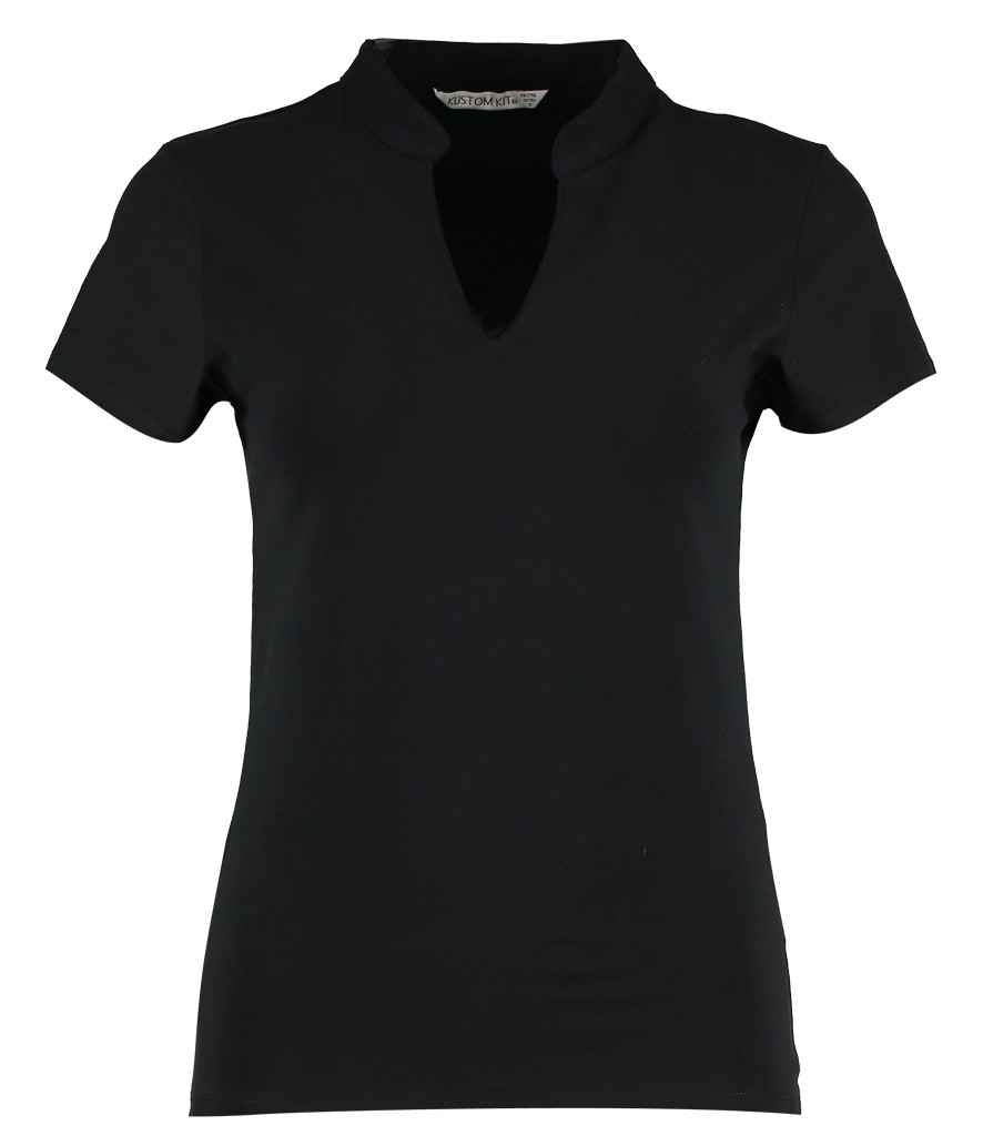 Kustom Kit Ladies V Neck Corporate Top in by Kustom Kit — Custom branded clothing by Print Press, featuring premium embroidery produced in our specialist print lab in the UK.