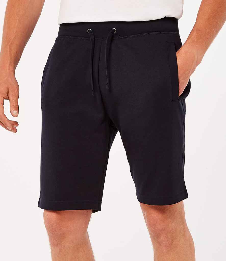 Kustom Kit Slim Fit Sweat Shorts in Black by Kustom Kit — Custom branded clothing by Print Press, featuring premium embroidery produced in our specialist print lab in the UK.