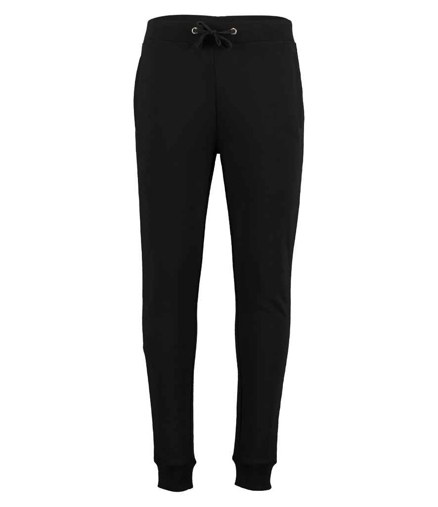 Kustom Kit Slim Fit Sweat Pants in Black by Kustom Kit — Custom branded clothing by Print Press, featuring premium embroidery produced in our specialist print lab in the UK.
