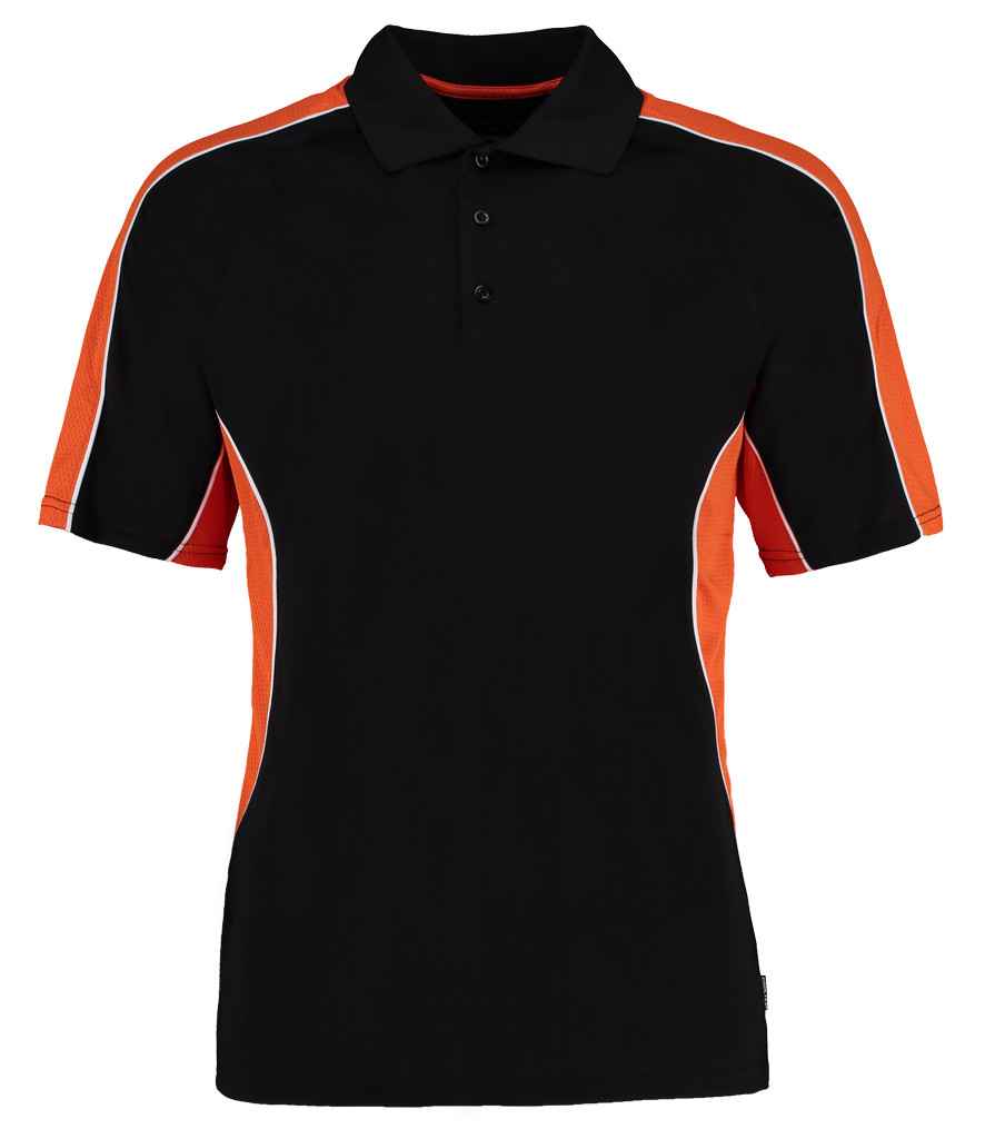 Gamegear CooltexActive Polo Shirt in Black Orange by Gamegear — Custom branded clothing by Print Press, featuring premium embroidery produced in our specialist print lab in the UK.
