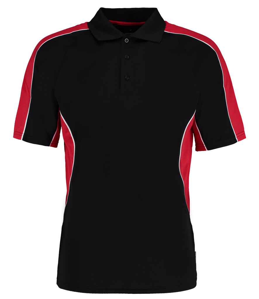 Gamegear CooltexActive Polo Shirt in Black Red by Gamegear — Custom branded clothing by Print Press, featuring premium embroidery produced in our specialist print lab in the UK.