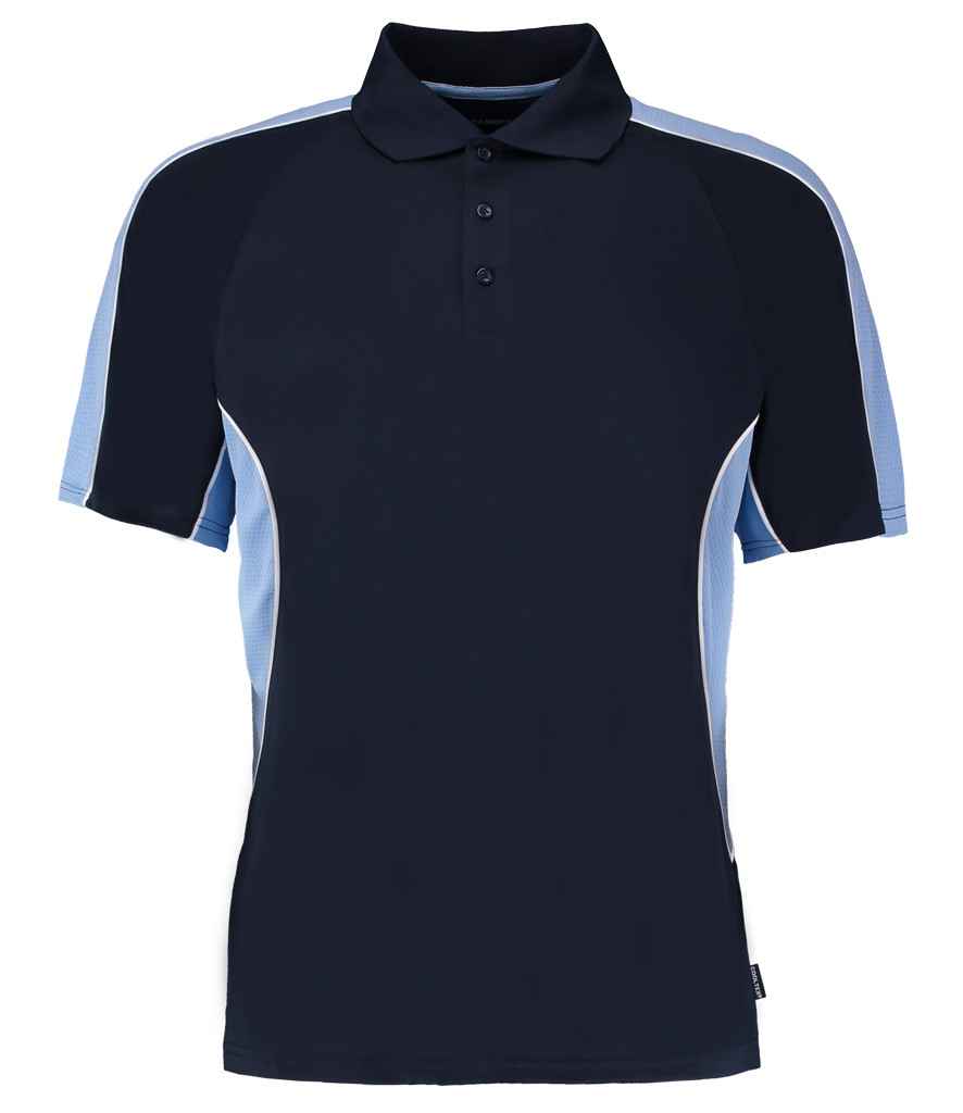 Gamegear CooltexActive Polo Shirt in Navy Light Blue by Gamegear — Custom branded clothing by Print Press, featuring premium embroidery produced in our specialist print lab in the UK.