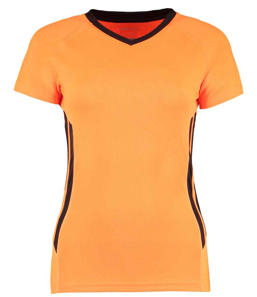 Gamegear Ladies CooltexTraining T-Shirt in Orange Black by Gamegear — Custom branded clothing by Print Press, featuring premium embroidery produced in our specialist print lab in the UK.