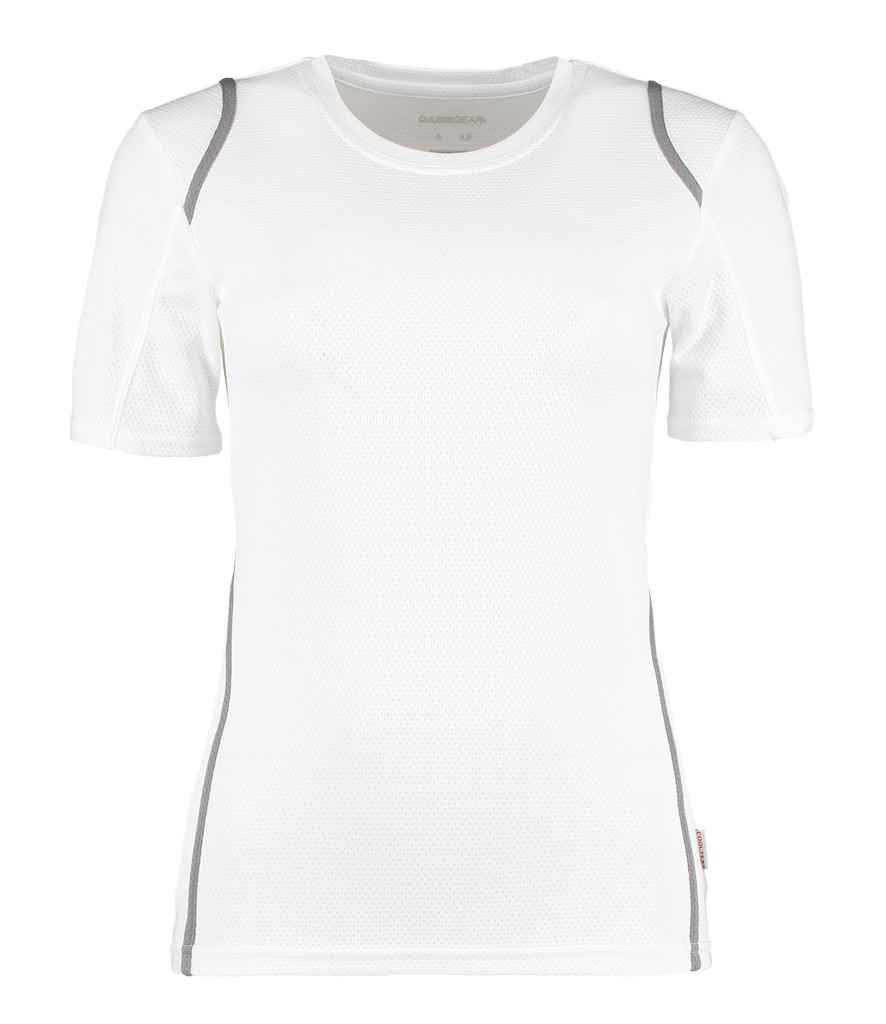 Gamegear Ladies CooltexT-Shirt in White Grey by Gamegear — Custom branded clothing by Print Press, featuring premium embroidery produced in our specialist print lab in the UK.