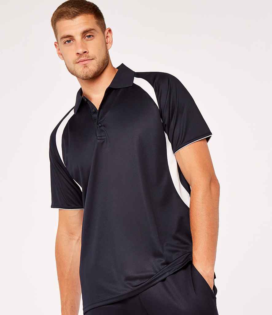 Gamegear CooltexRiviera Polo Shirt in Navy White by Gamegear — Custom branded clothing by Print Press, featuring premium embroidery produced in our specialist print lab in the UK.