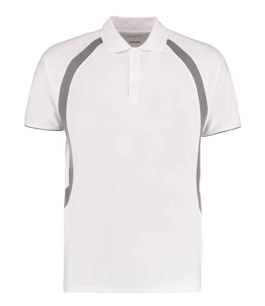 Gamegear CooltexRiviera Polo Shirt in White Grey by Gamegear — Custom branded clothing by Print Press, featuring premium embroidery produced in our specialist print lab in the UK.