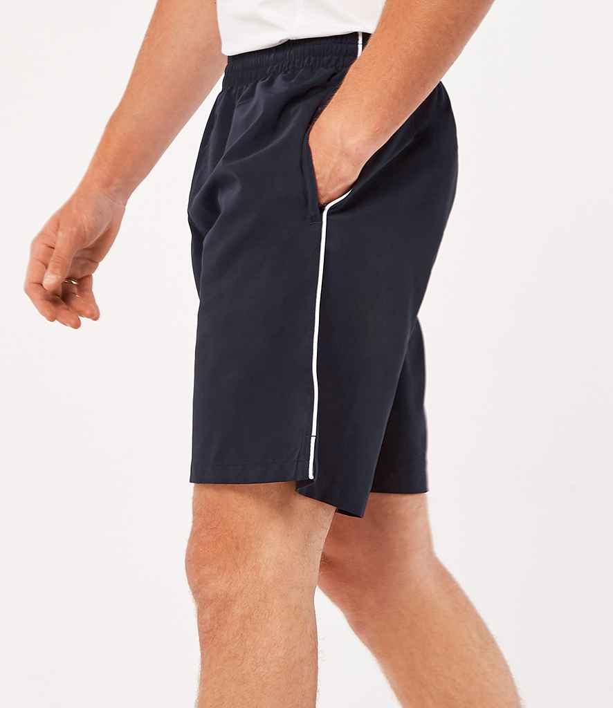 Gamegear Track Shorts in Navy White by Gamegear — Custom branded clothing by Print Press, featuring premium embroidery produced in our specialist print lab in the UK.