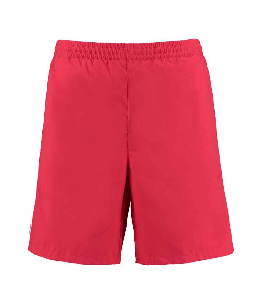 Gamegear Track Shorts in Red White by Gamegear — Custom branded clothing by Print Press, featuring premium embroidery produced in our specialist print lab in the UK.