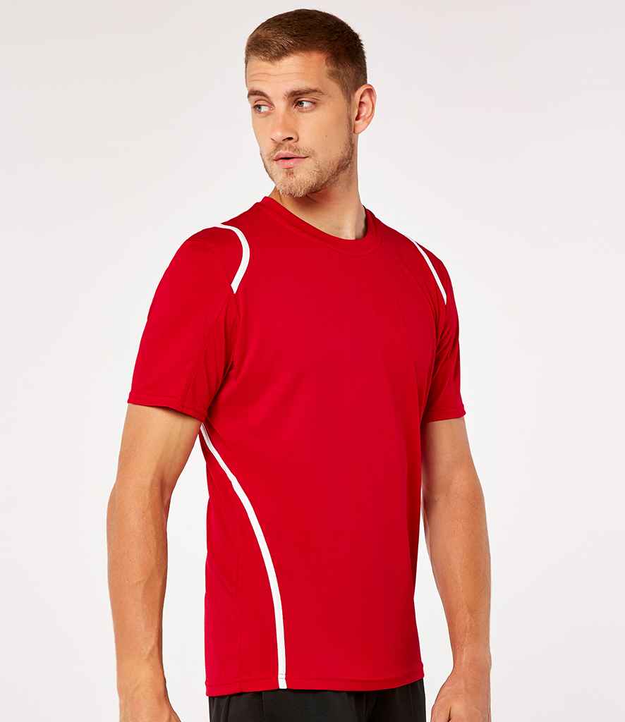 Gamegear CooltexT-Shirt in Red White by Gamegear — Custom branded clothing by Print Press, featuring premium embroidery produced in our specialist print lab in the UK.