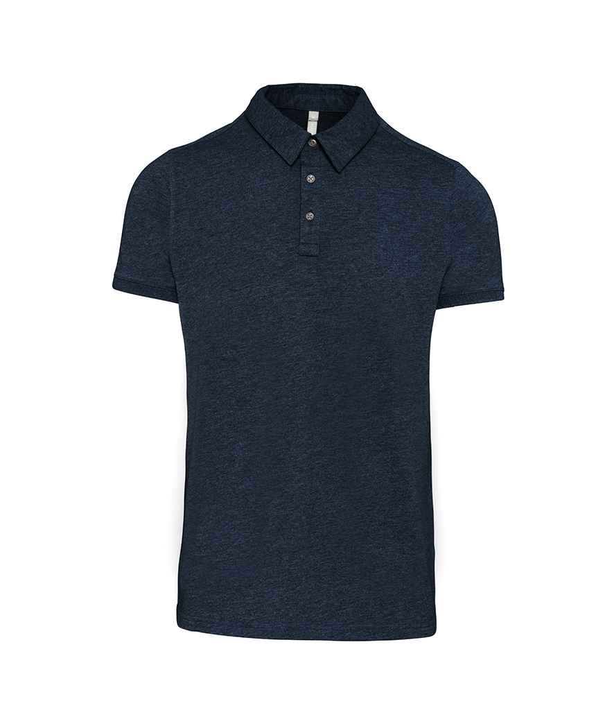 Kariban Jersey Polo Shirt in Navy by Kariban — Custom branded clothing by Print Press, featuring premium embroidery produced in our specialist print lab in the UK.
