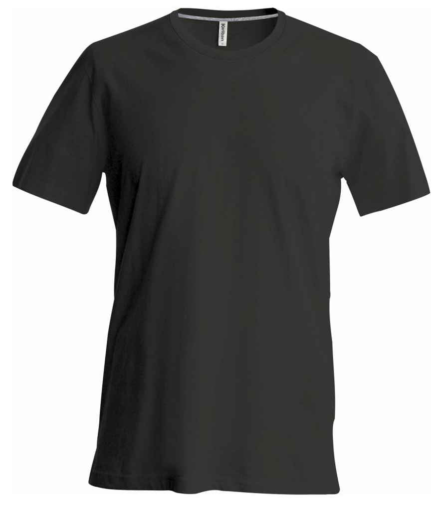 Kariban Crew Neck T-Shirt in Black by Kariban — Custom branded clothing by Print Press, featuring premium embroidery produced in our specialist print lab in the UK.