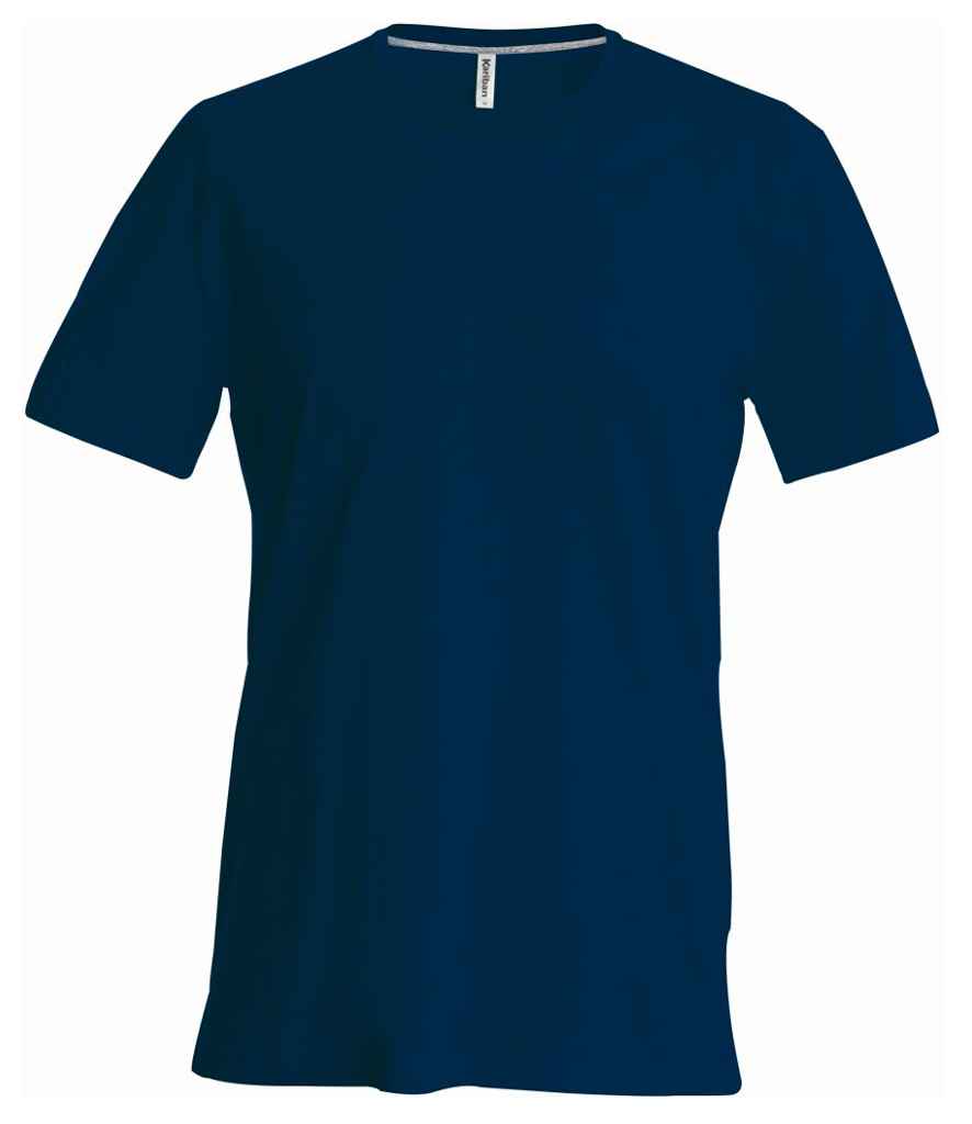 Kariban Crew Neck T-Shirt in Navy by Kariban — Custom branded clothing by Print Press, featuring premium embroidery produced in our specialist print lab in the UK.