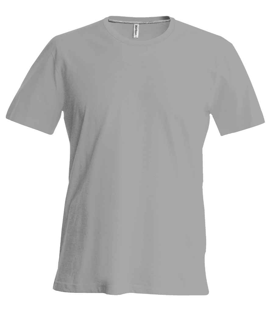 Kariban Crew Neck T-Shirt in Oxford Grey by Kariban — Custom branded clothing by Print Press, featuring premium embroidery produced in our specialist print lab in the UK.