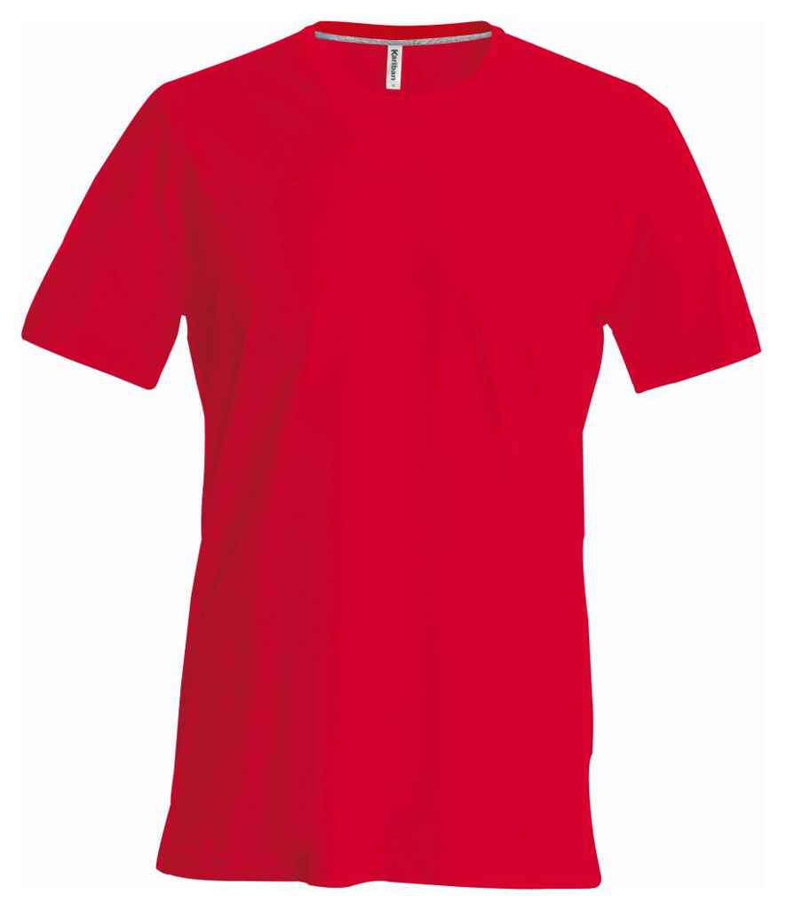 Kariban Crew Neck T-Shirt in Red by Kariban — Custom branded clothing by Print Press, featuring premium embroidery produced in our specialist print lab in the UK.