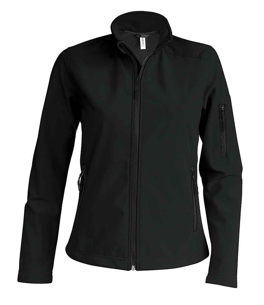 Kariban Ladies Soft Shell Jacket in Aqua by Kariban — Custom branded clothing by Print Press, featuring premium embroidery produced in our specialist print lab in the UK.