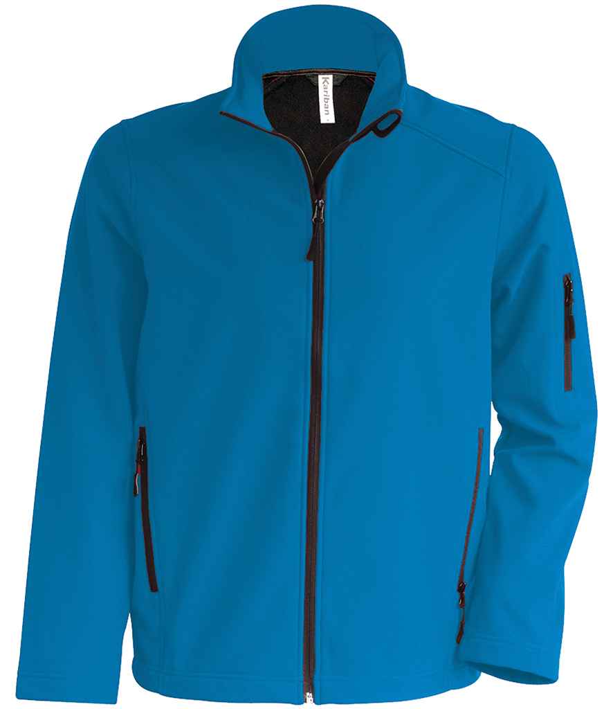 Kariban Soft Shell Jacket in Aqua by Kariban — Custom branded clothing by Print Press, featuring premium embroidery produced in our specialist print lab in the UK.