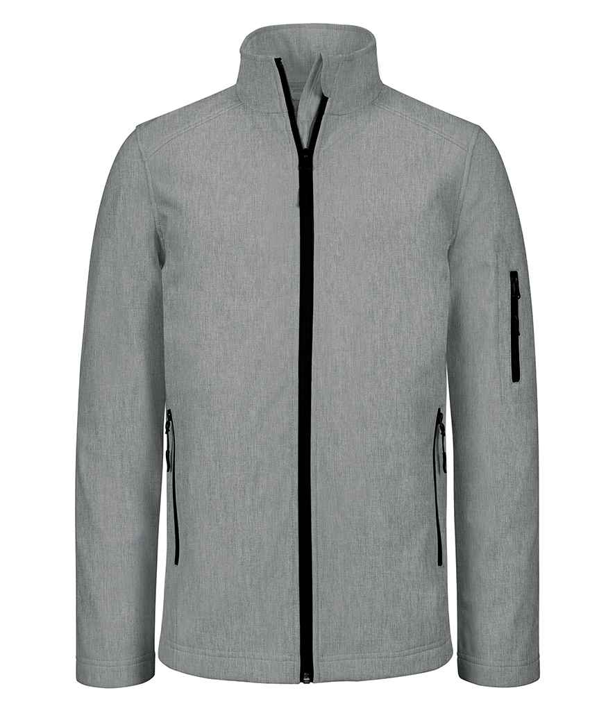Kariban Soft Shell Jacket in Marl Grey by Kariban — Custom branded clothing by Print Press, featuring premium embroidery produced in our specialist print lab in the UK.
