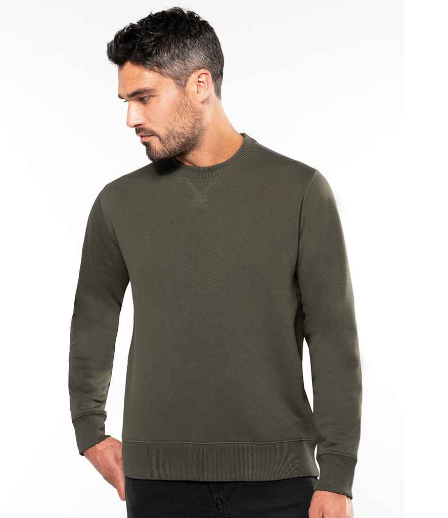 Kariban Crew Neck Sweatshirt in Oxford Grey by Kariban — Custom branded clothing by Print Press, featuring premium embroidery produced in our specialist print lab in the UK.