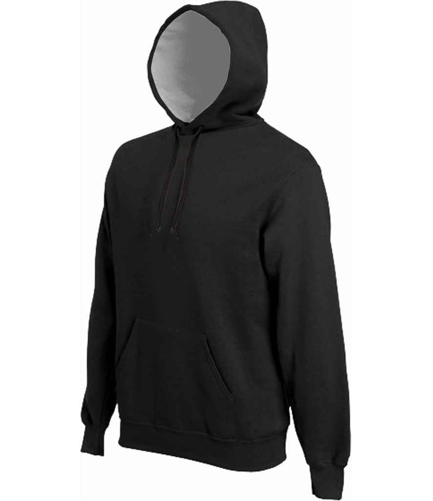 Kariban Heavy Contrast Hoodie in Black by Kariban — Custom branded clothing by Print Press, featuring premium embroidery produced in our specialist print lab in the UK.