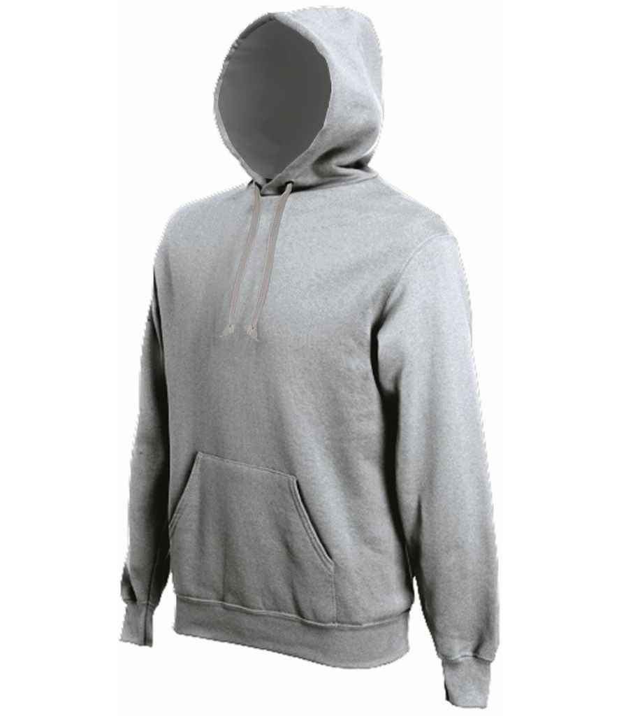 Kariban Heavy Contrast Hoodie in Oxford Grey by Kariban — Custom branded clothing by Print Press, featuring premium embroidery produced in our specialist print lab in the UK.