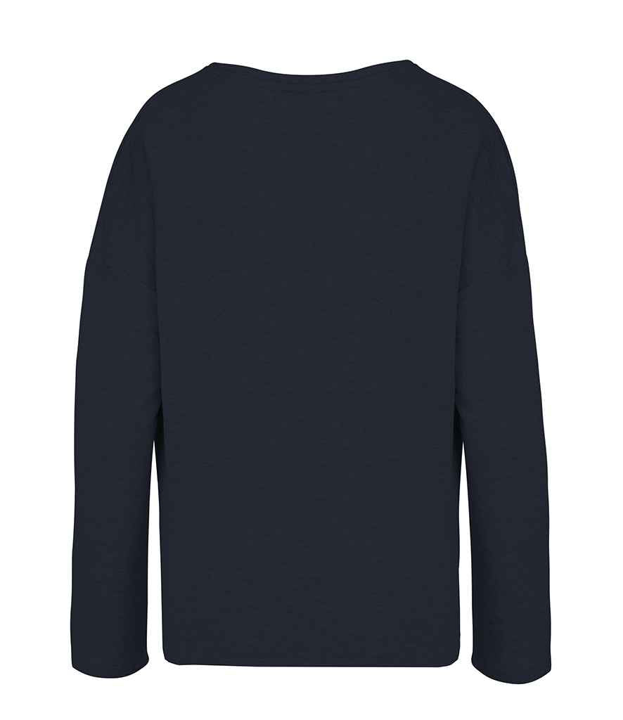 Kariban Ladies Oversized Sweatshirt in Navy by Kariban — Custom branded clothing by Print Press, featuring premium embroidery produced in our specialist print lab in the UK.