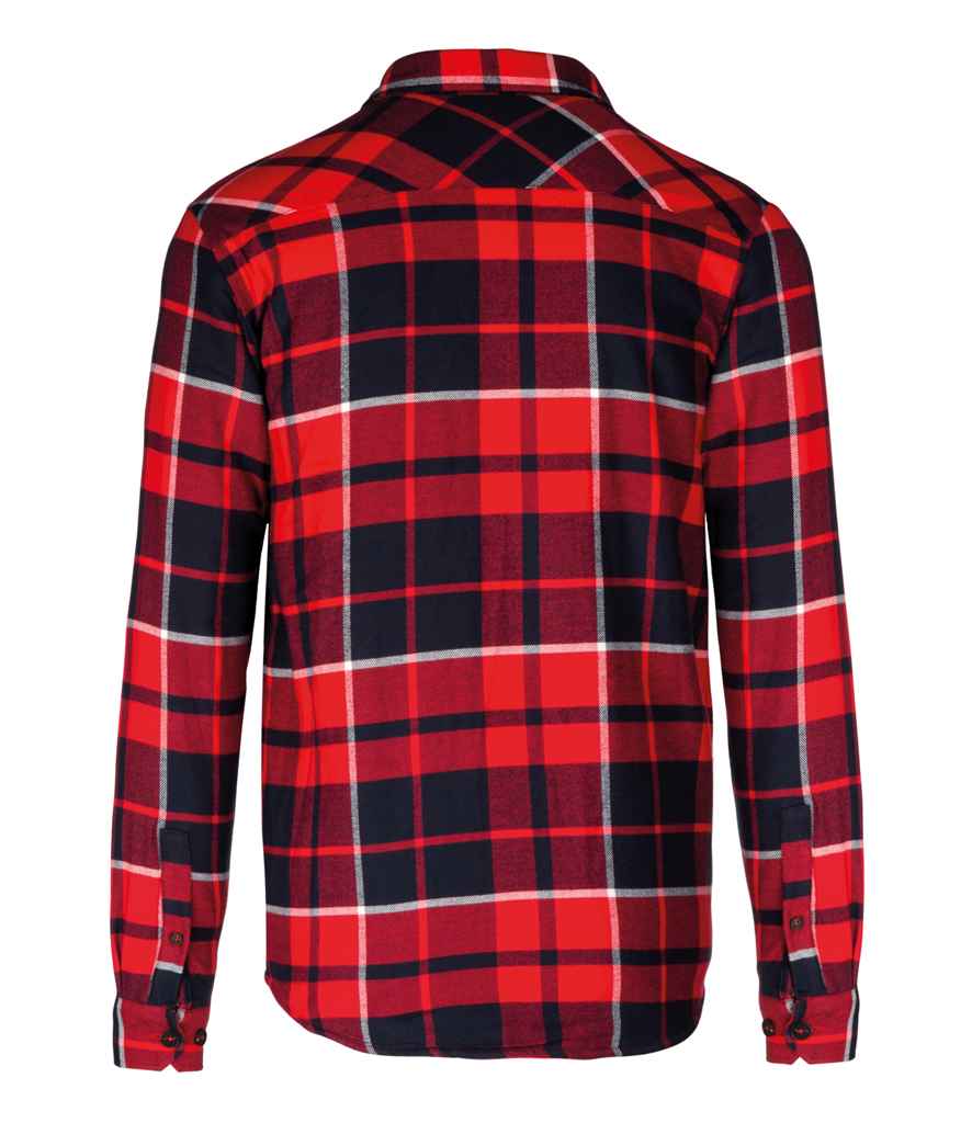 Kariban Sherpa Lined Checked Shirt Jacket in by Kariban — Custom branded clothing by Print Press, featuring premium embroidery produced in our specialist print lab in the UK.