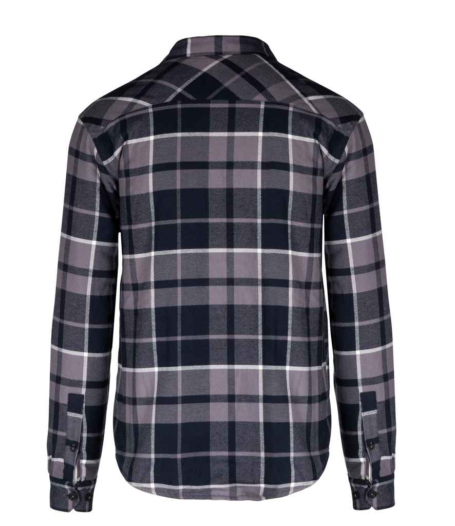 Kariban Sherpa Lined Checked Shirt Jacket in by Kariban — Custom branded clothing by Print Press, featuring premium embroidery produced in our specialist print lab in the UK.