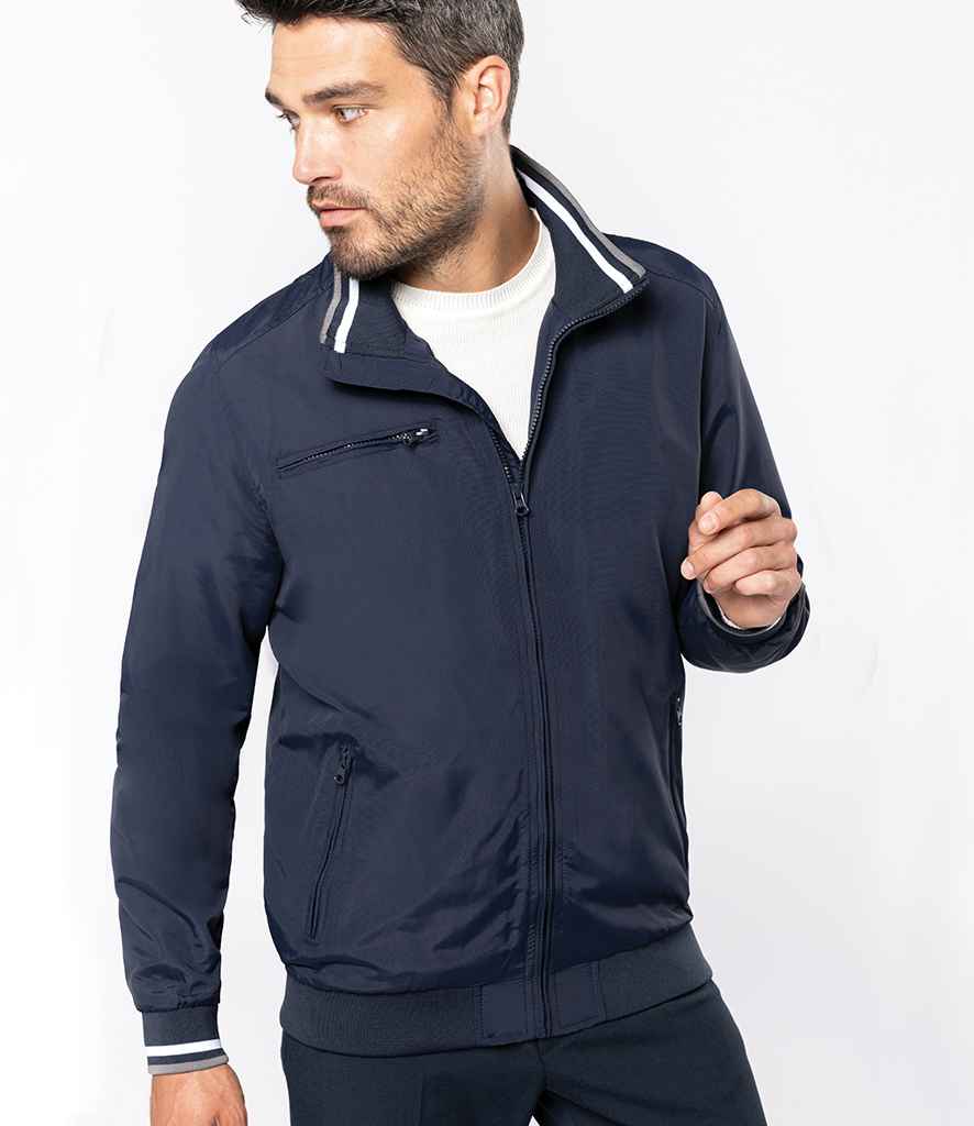 Kariban City Blouson Jacket in Navy by Kariban — Custom branded clothing by Print Press, featuring premium embroidery produced in our specialist print lab in the UK.