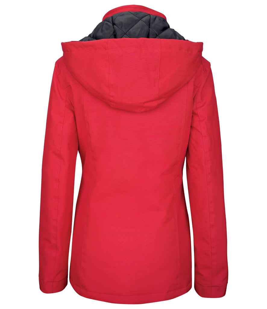 Kariban Ladies Parka Jacket in by Kariban — Custom branded clothing by Print Press, featuring premium embroidery produced in our specialist print lab in the UK.