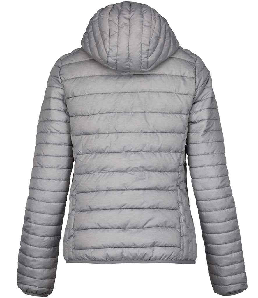 Kariban Ladies Lightweight Hooded Padded Jacket in by Kariban — Custom branded clothing by Print Press, featuring premium embroidery produced in our specialist print lab in the UK.
