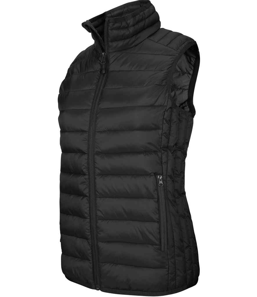 Kariban Ladies Lightweight Padded Bodywarmer in Black by Kariban — Custom branded clothing by Print Press, featuring premium embroidery produced in our specialist print lab in the UK.