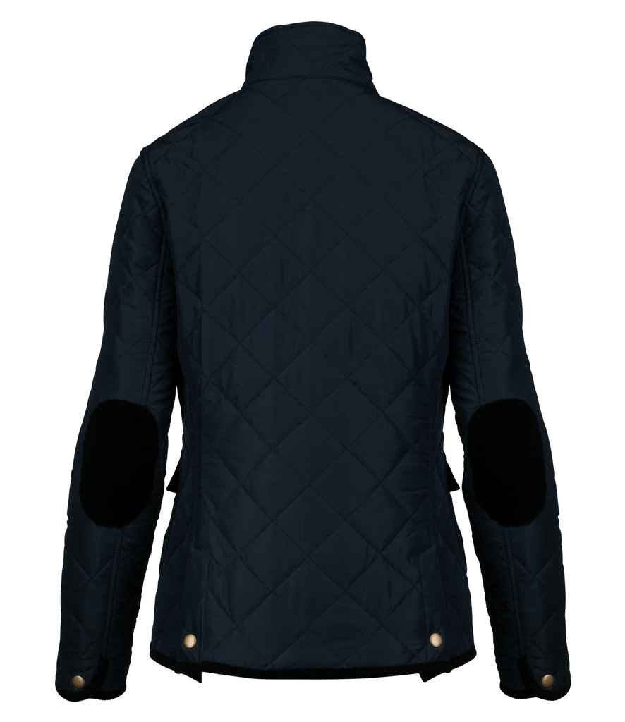 Kariban Ladies Quilted Jacket in by Kariban — Custom branded clothing by Print Press, featuring premium embroidery produced in our specialist print lab in the UK.