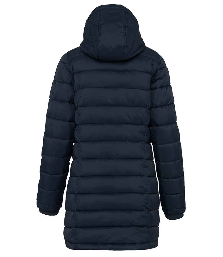 Kariban Ladies Lightweight Long Padded Parka Jacket in by Kariban — Custom branded clothing by Print Press, featuring premium embroidery produced in our specialist print lab in the UK.