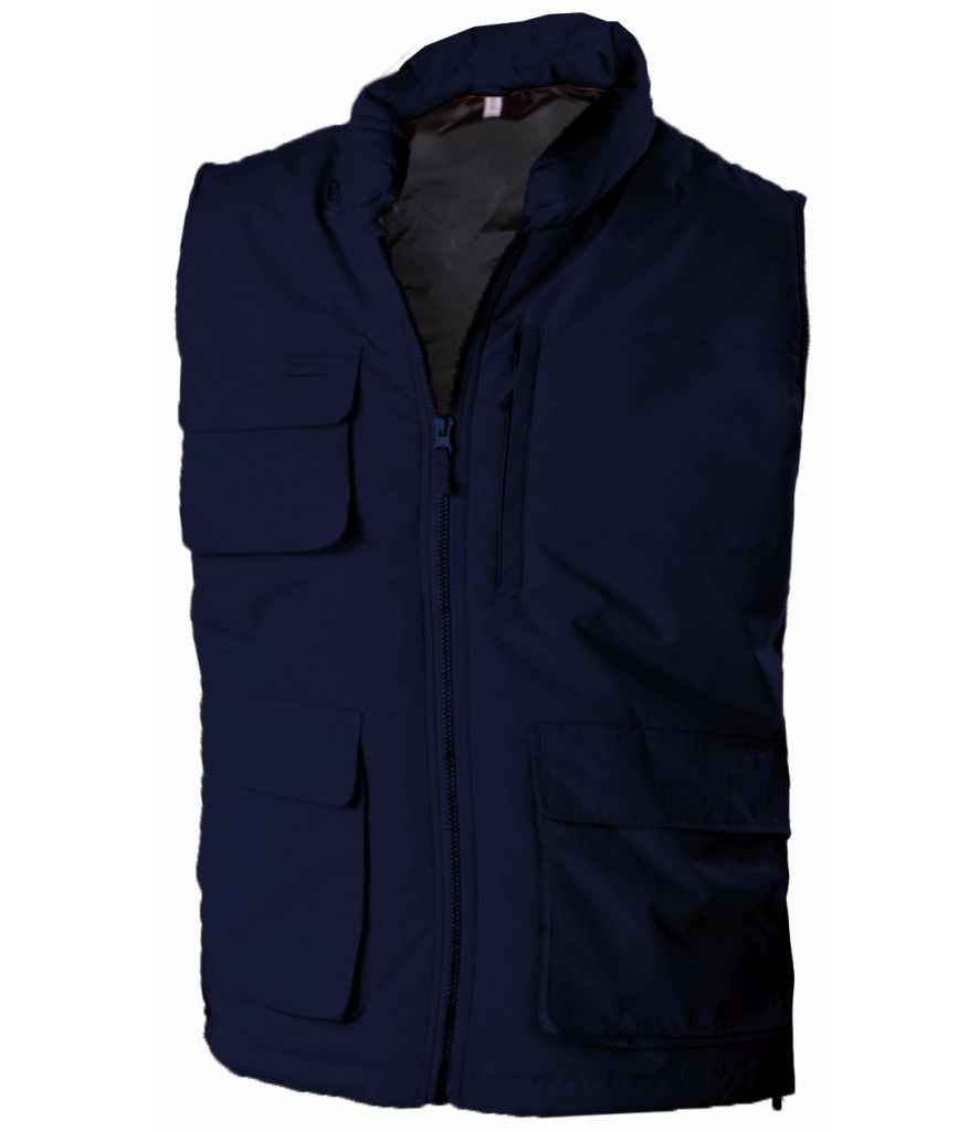 Kariban Quilted Bodywarmer in Navy by Kariban — Custom branded clothing by Print Press, featuring premium embroidery produced in our specialist print lab in the UK.