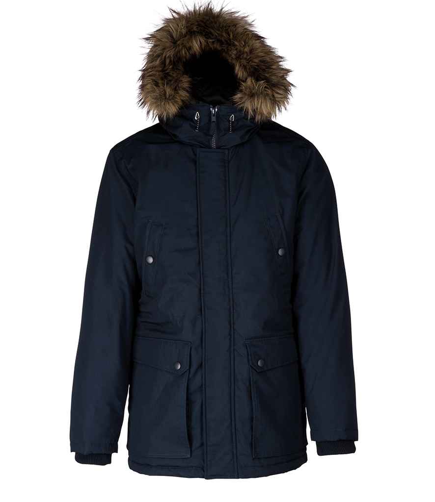 Kariban Winter Parka Jacket in by Kariban — Custom branded clothing by Print Press, featuring premium embroidery produced in our specialist print lab in the UK.