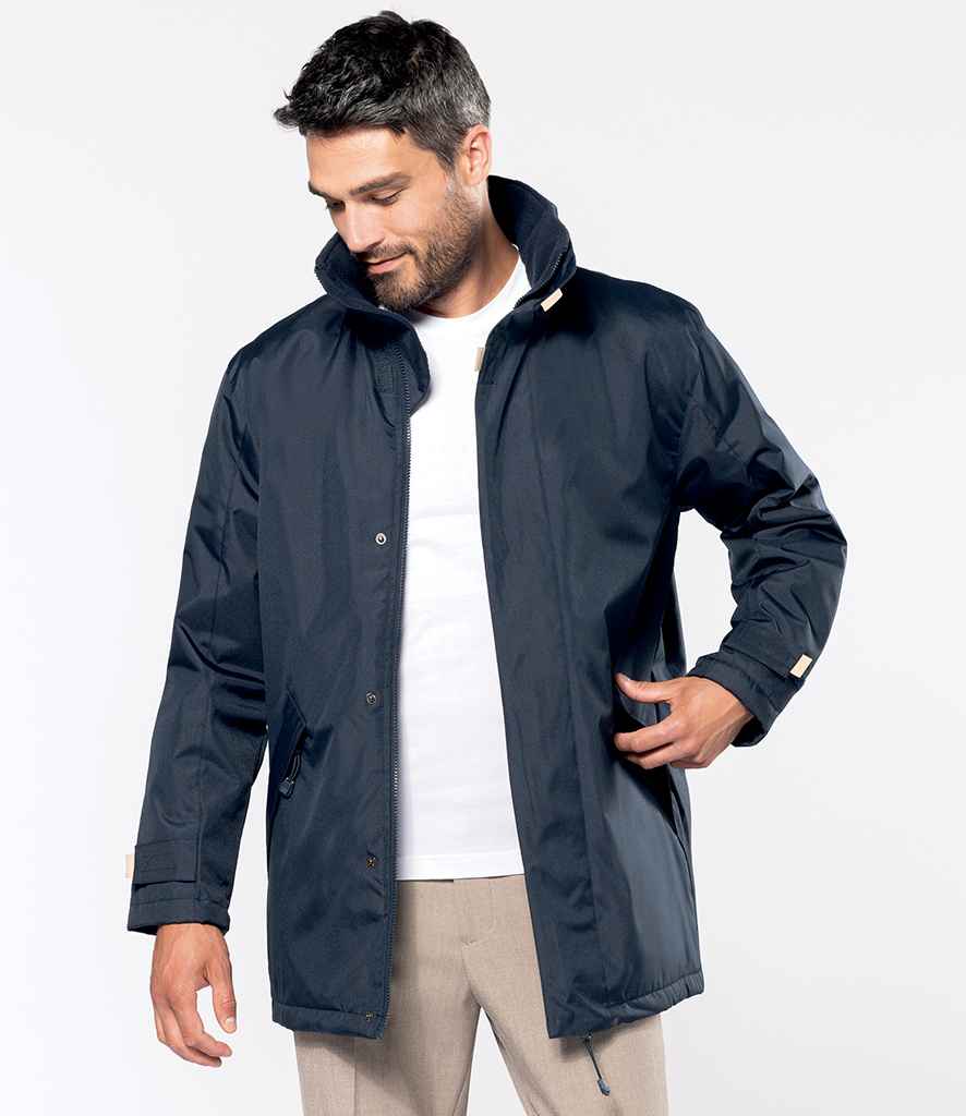 Kariban Parka Jacket in Navy Navy by Kariban — Custom branded clothing by Print Press, featuring premium embroidery produced in our specialist print lab in the UK.