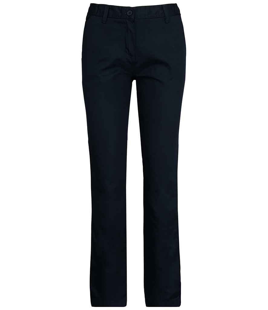 Kariban Ladies Day to Day Trousers in Navy by Kariban — Custom branded clothing by Print Press, featuring premium embroidery produced in our specialist print lab in the UK.