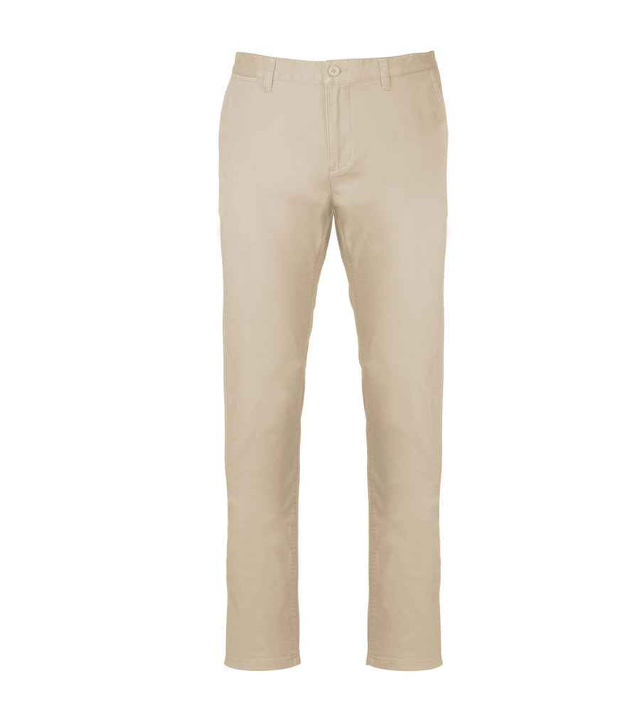 Kariban Chino Trousers in Beige by Kariban — Custom branded clothing by Print Press, featuring premium embroidery produced in our specialist print lab in the UK.