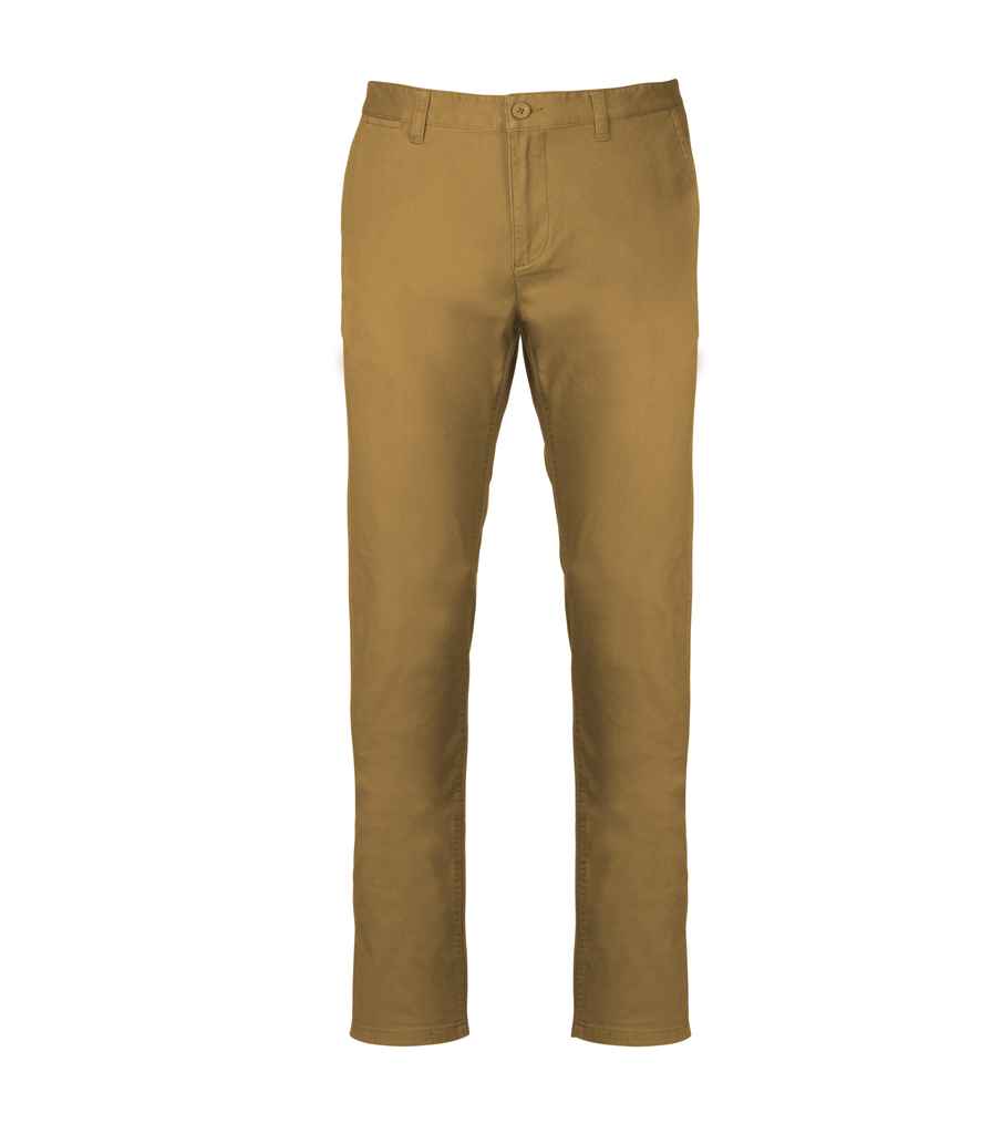Kariban Chino Trousers in Camel by Kariban — Custom branded clothing by Print Press, featuring premium embroidery produced in our specialist print lab in the UK.