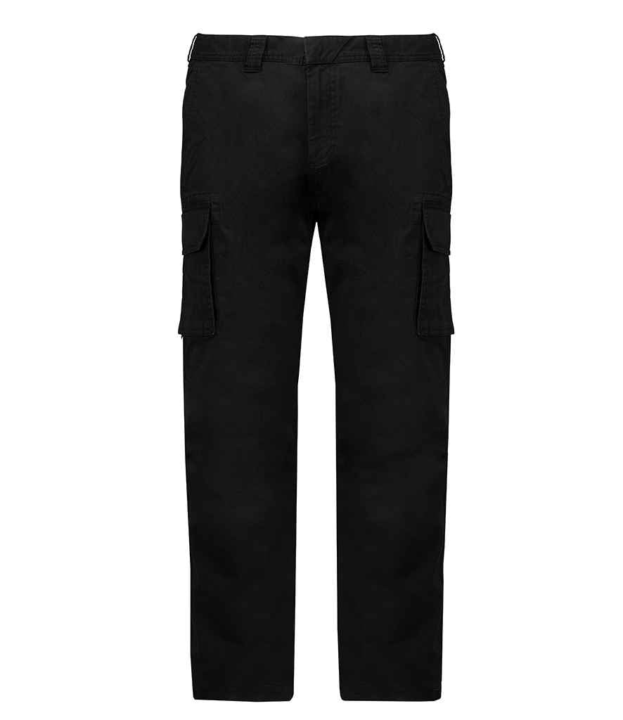 Kariban Multi-Pocket Trousers in Black by Kariban — Custom branded clothing by Print Press, featuring premium embroidery produced in our specialist print lab in the UK.