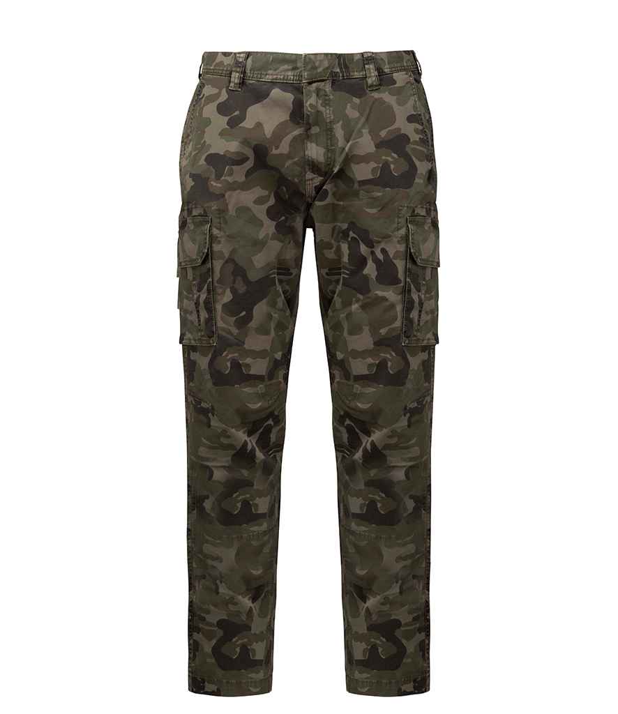 Kariban Multi-Pocket Trousers in Camouflage by Kariban — Custom branded clothing by Print Press, featuring premium embroidery produced in our specialist print lab in the UK.